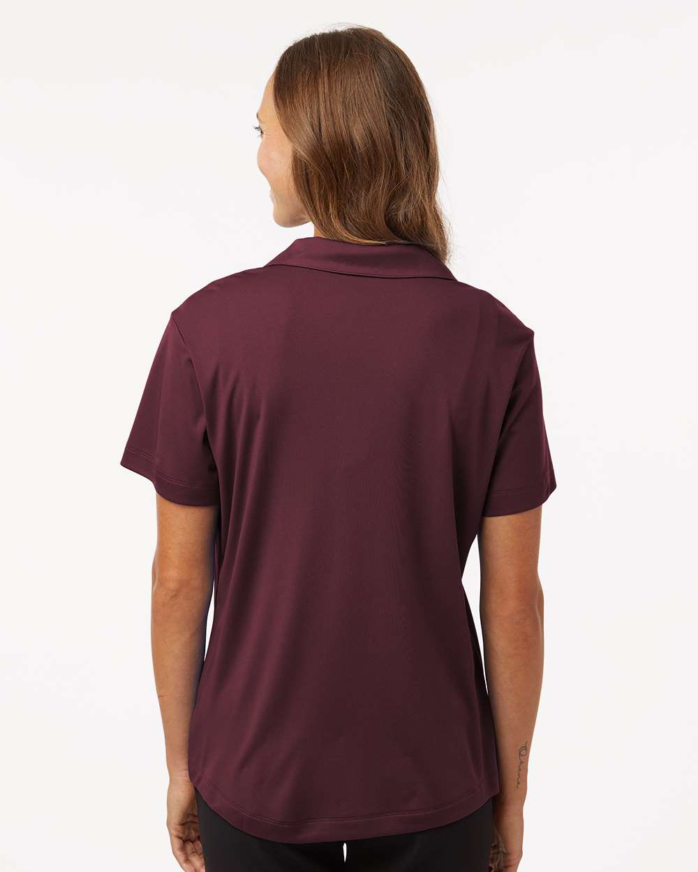 Women's Pro-Lock Performance Polo - OnModelBack - B01896533 - Maroon