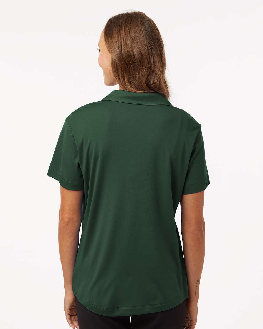 Women's Pro-Lock Performance Polo - OnModelBack - B01896543 - Forest Green