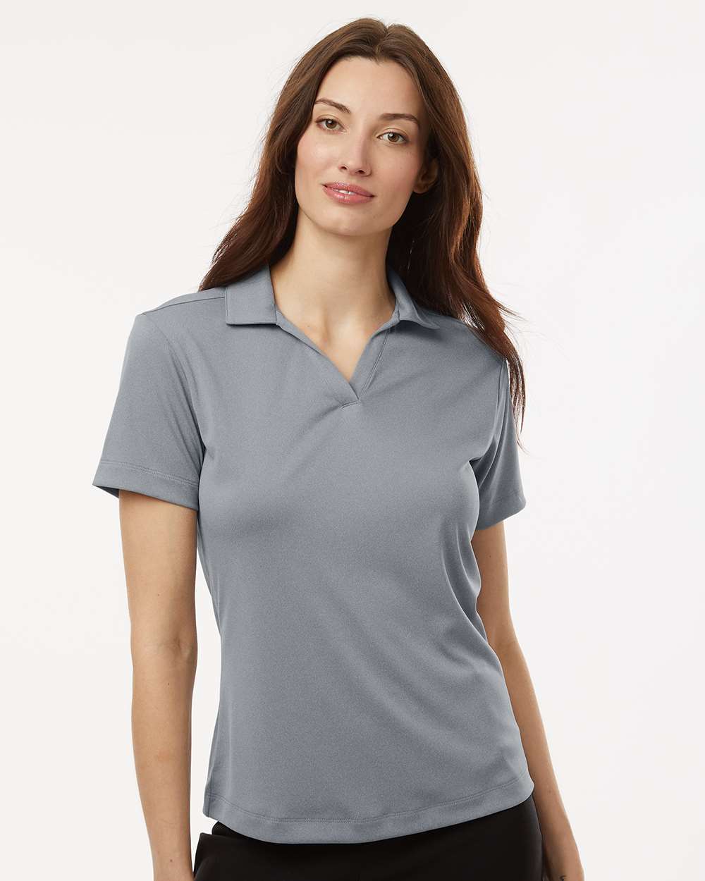 Women's Pro-Lock Performance Polo - OnModelFront - B01896093 - Heather Steel