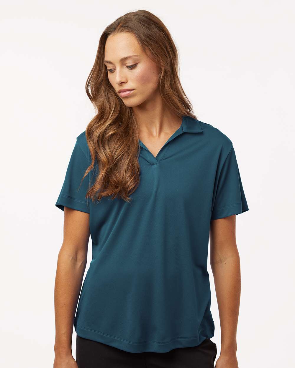 Women's Pro-Lock Performance Polo - OnModelFront - B01896253 - Atlantic Blue