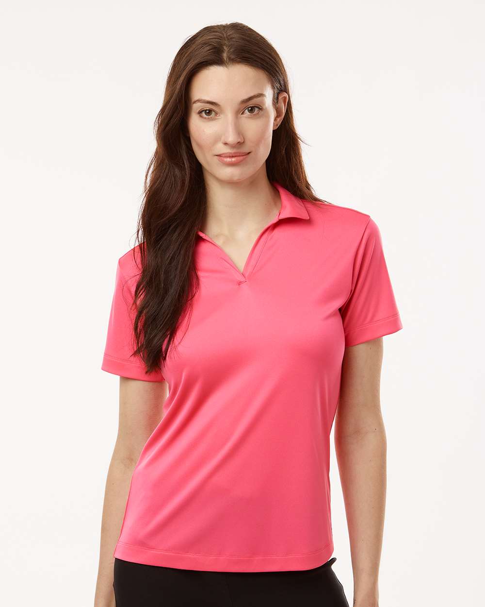 Women's Pro-Lock Performance Polo - OnModelFront - B01896303 - Bright Pink