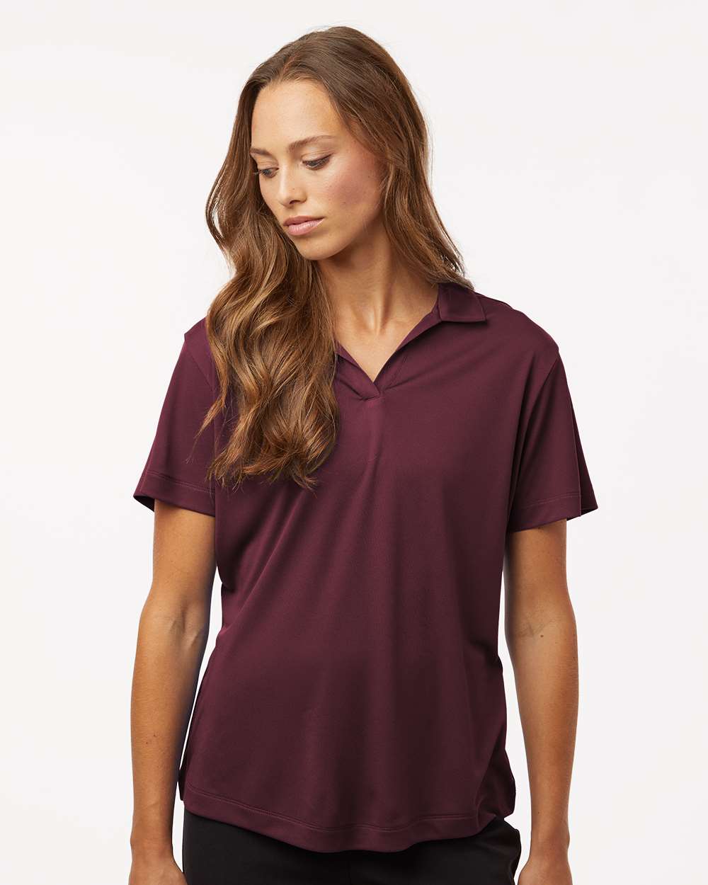 Women's Pro-Lock Performance Polo - OnModelFront - B01896533 - Maroon