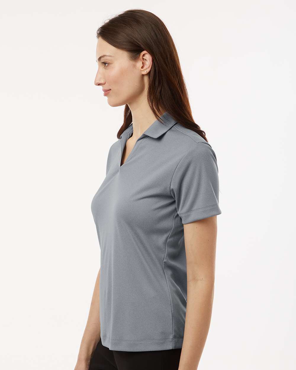 Women's Pro-Lock Performance Polo - OnModelSide - B01896093 - Heather Steel