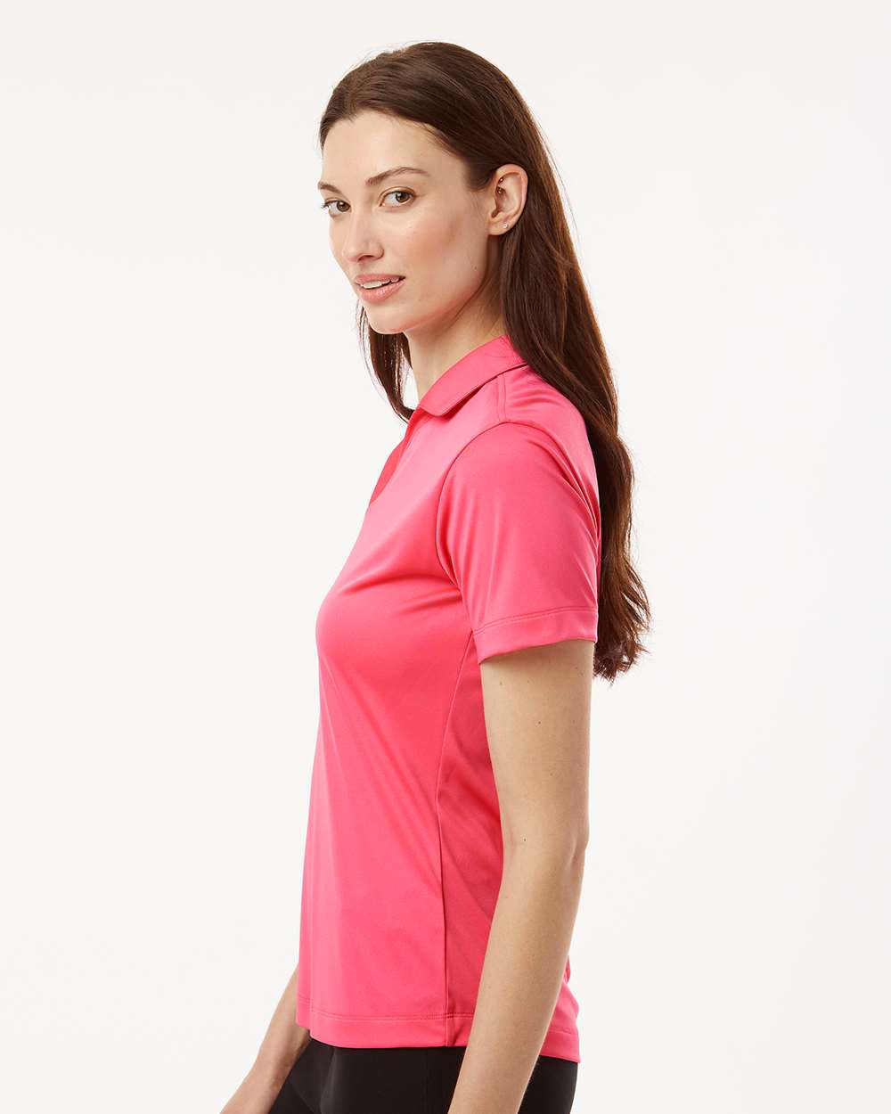 Women's Pro-Lock Performance Polo - OnModelSide - B01896303 - Bright Pink