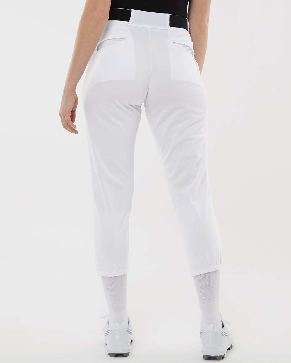 Women's Belt Loop Fast-Pitch Pants - OnModelBack - B39785002 - White
