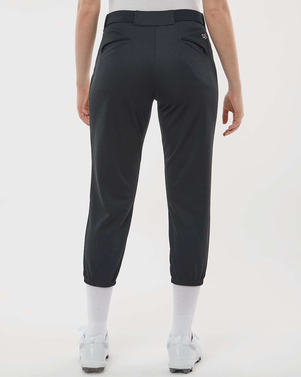 Women's Belt Loop Fast-Pitch Pants - OnModelBack - B39785502 - Black