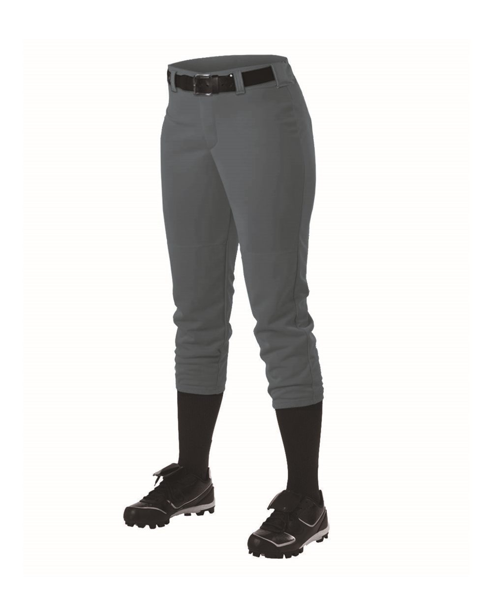 Women's Belt Loop Fast-Pitch Pants - Side - B39785092 - Charcoal
