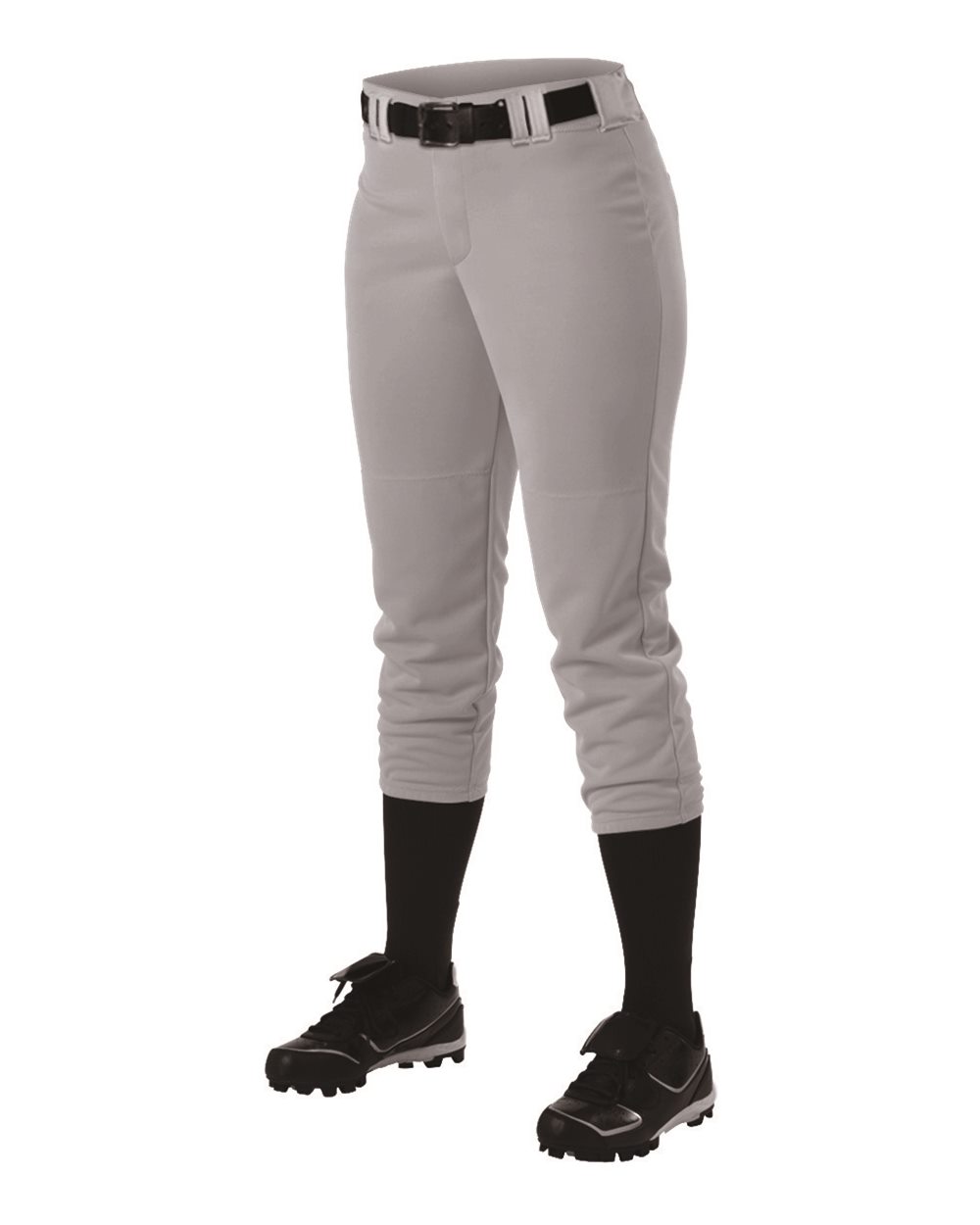 Women's Belt Loop Fast-Pitch Pants - Side - B39785582 - Grey