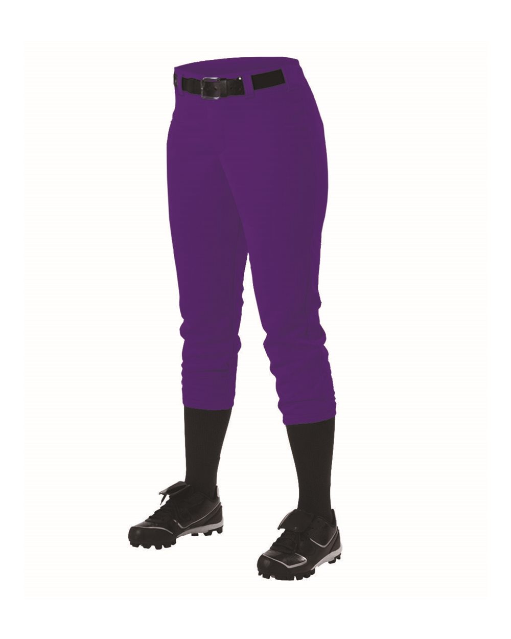 Women's Belt Loop Fast-Pitch Pants - Side - B39785672 - Purple