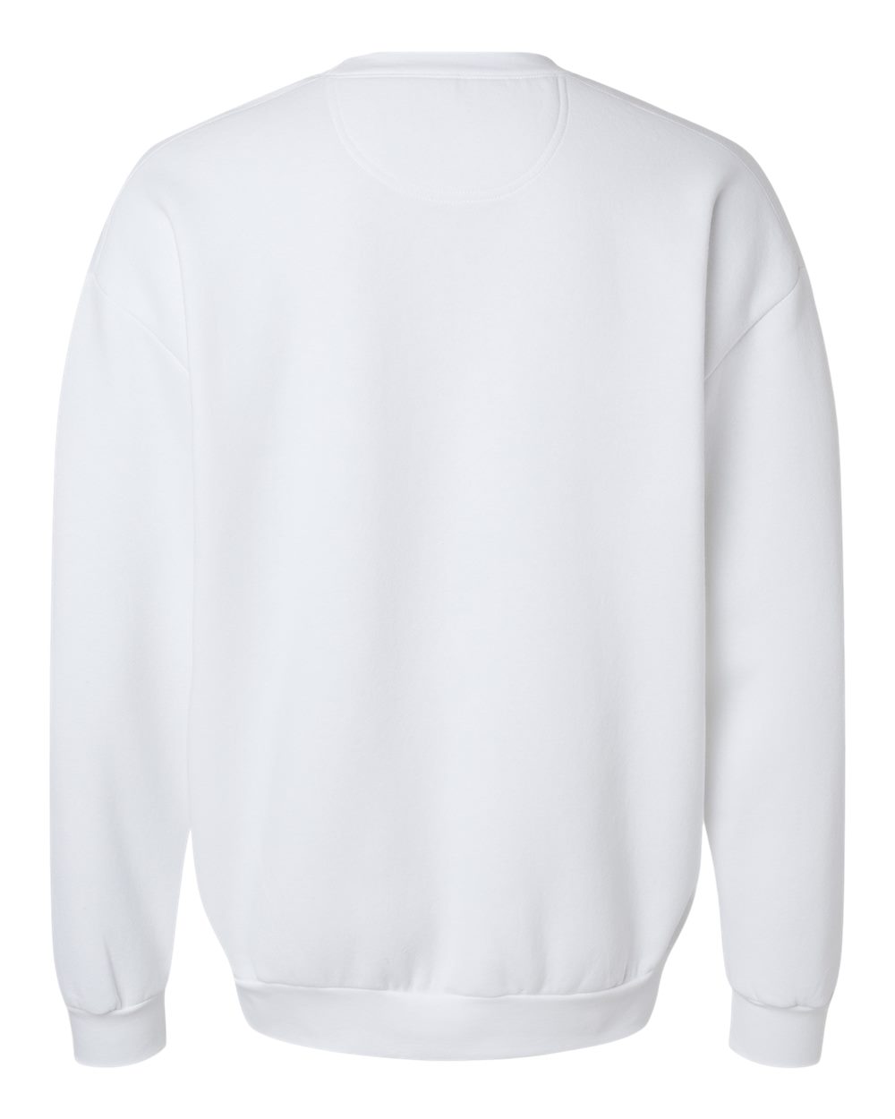 Unisex ReFlex Fleece Crewneck Sweatshirt - Back - B02627002 - White