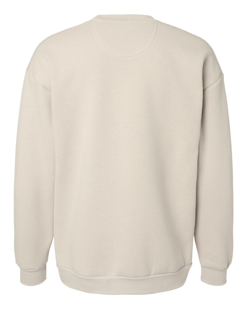 Unisex ReFlex Fleece Crewneck Sweatshirt - Back - B02627242 - Bone