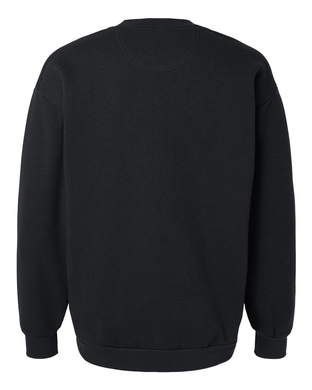 Unisex ReFlex Fleece Crewneck Sweatshirt - Back - B02627502 - Black