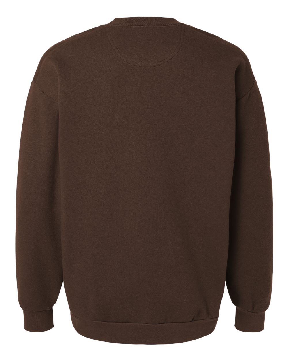 Unisex ReFlex Fleece Crewneck Sweatshirt - Back - B02627552 - Brown