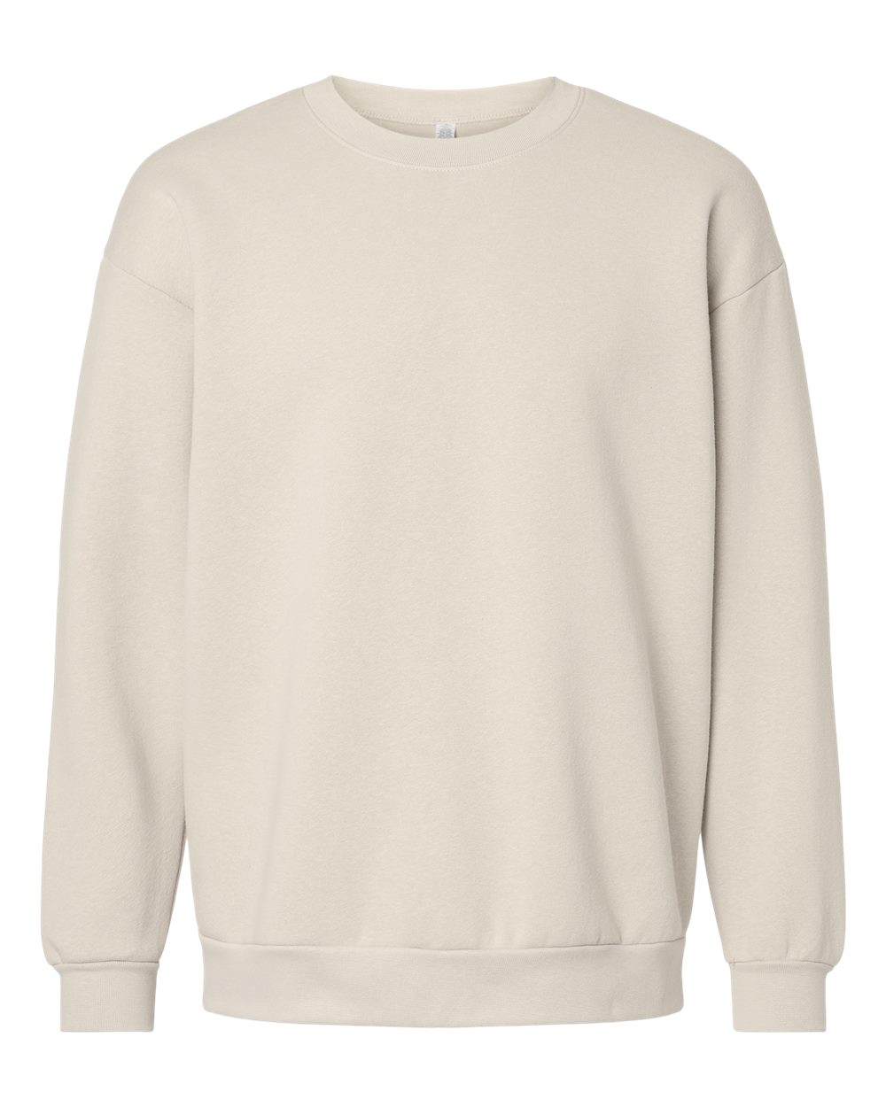 Unisex ReFlex Fleece Crewneck Sweatshirt - Front - B02627242 - Bone