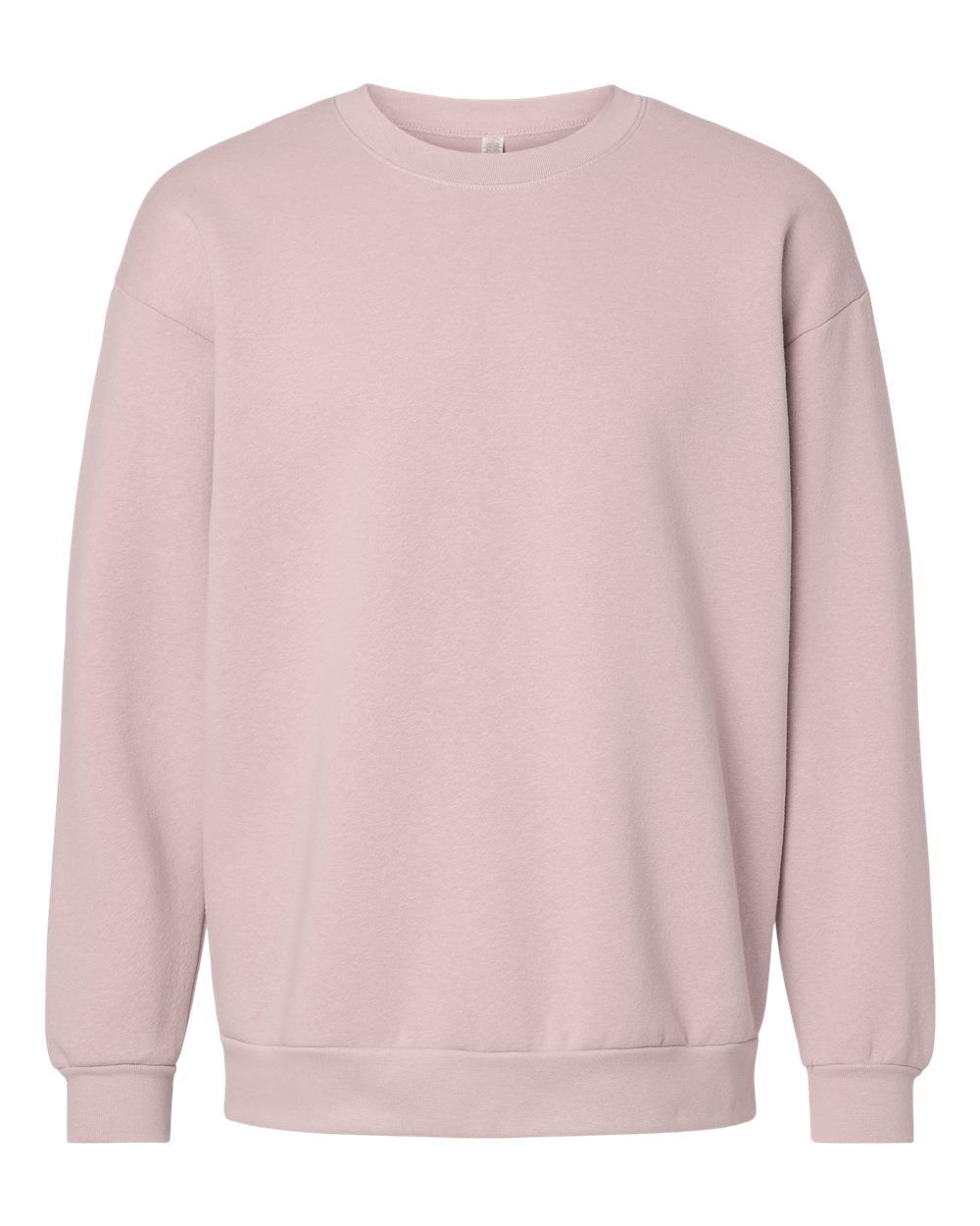Unisex ReFlex Fleece Crewneck Sweatshirt - Front - B02627302 - Blush