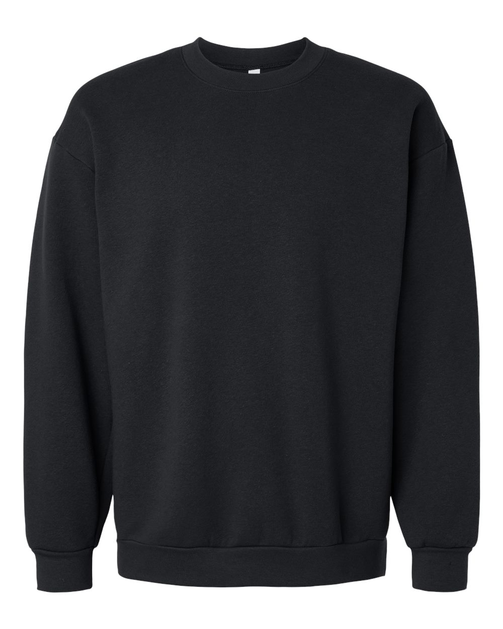Unisex ReFlex Fleece Crewneck Sweatshirt - Front - B02627502 - Black