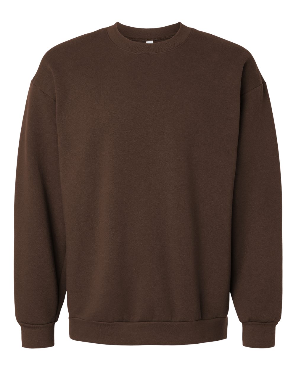 Unisex ReFlex Fleece Crewneck Sweatshirt - Front - B02627552 - Brown