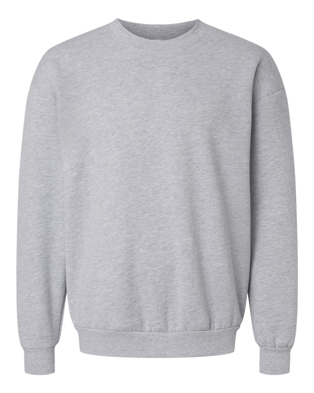 Unisex ReFlex Fleece Crewneck Sweatshirt - Front - B02627582 - Heather Grey