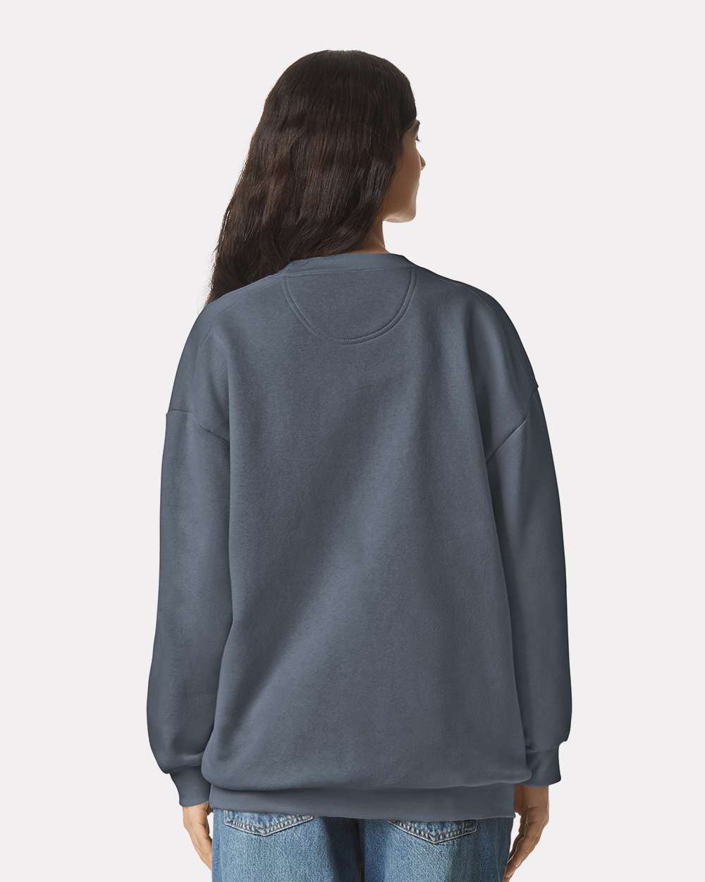 Unisex ReFlex Fleece Crewneck Sweatshirt - OnModelBack - B02627092 - Asphalt