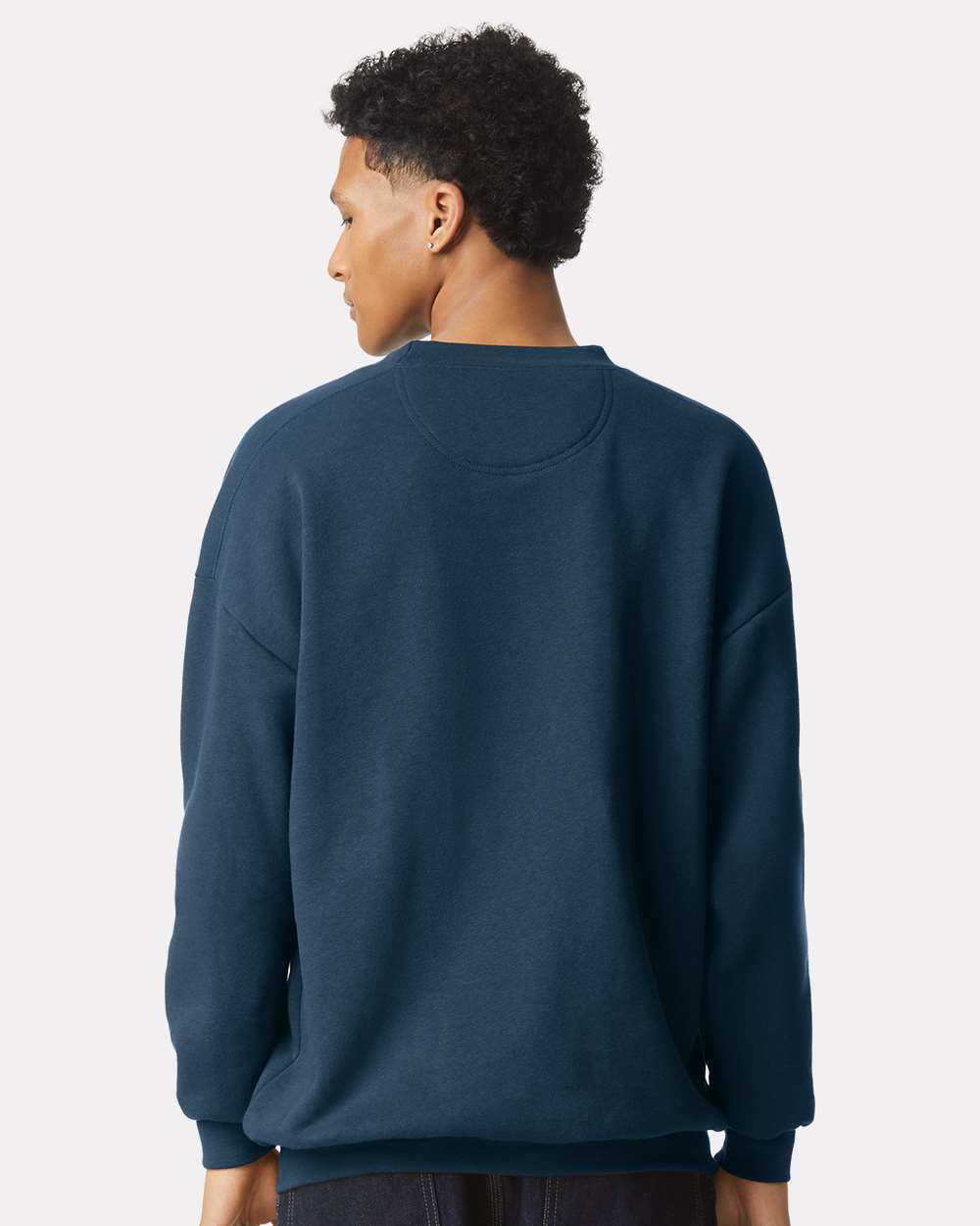 Unisex ReFlex Fleece Crewneck Sweatshirt - OnModelBack - B02627382 - Sea Blue