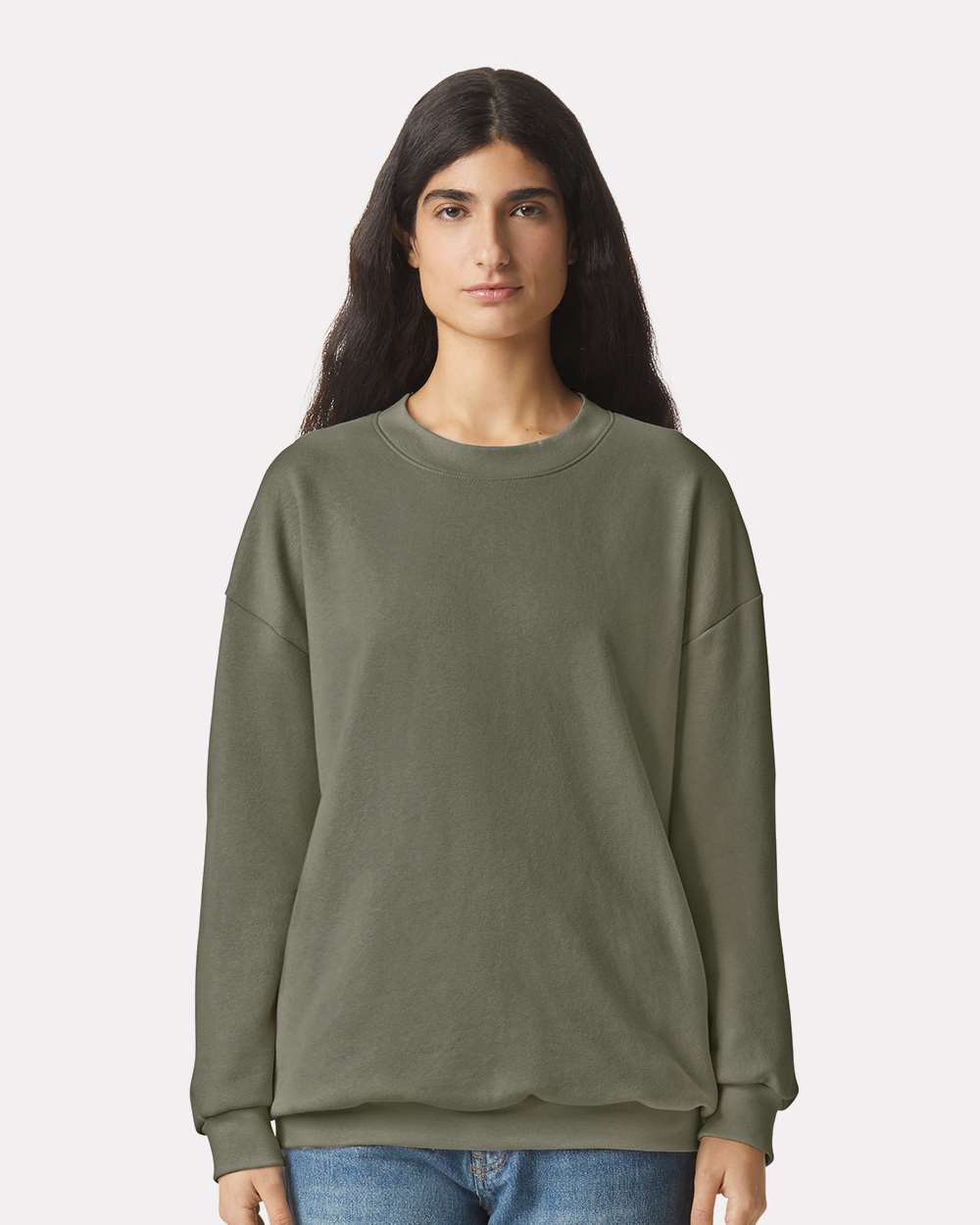 Unisex ReFlex Fleece Crewneck Sweatshirt - OnModelFront - B02627912 - Lieutenant