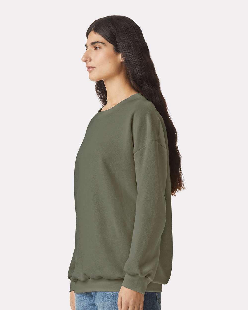 Unisex ReFlex Fleece Crewneck Sweatshirt - OnModelSide - B02627912 - Lieutenant