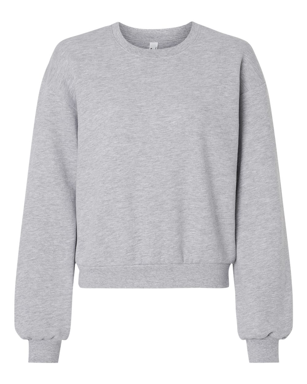Women's ReFlex Fleece Crewneck Sweatshirt - Front - B02827583 - Heather Grey