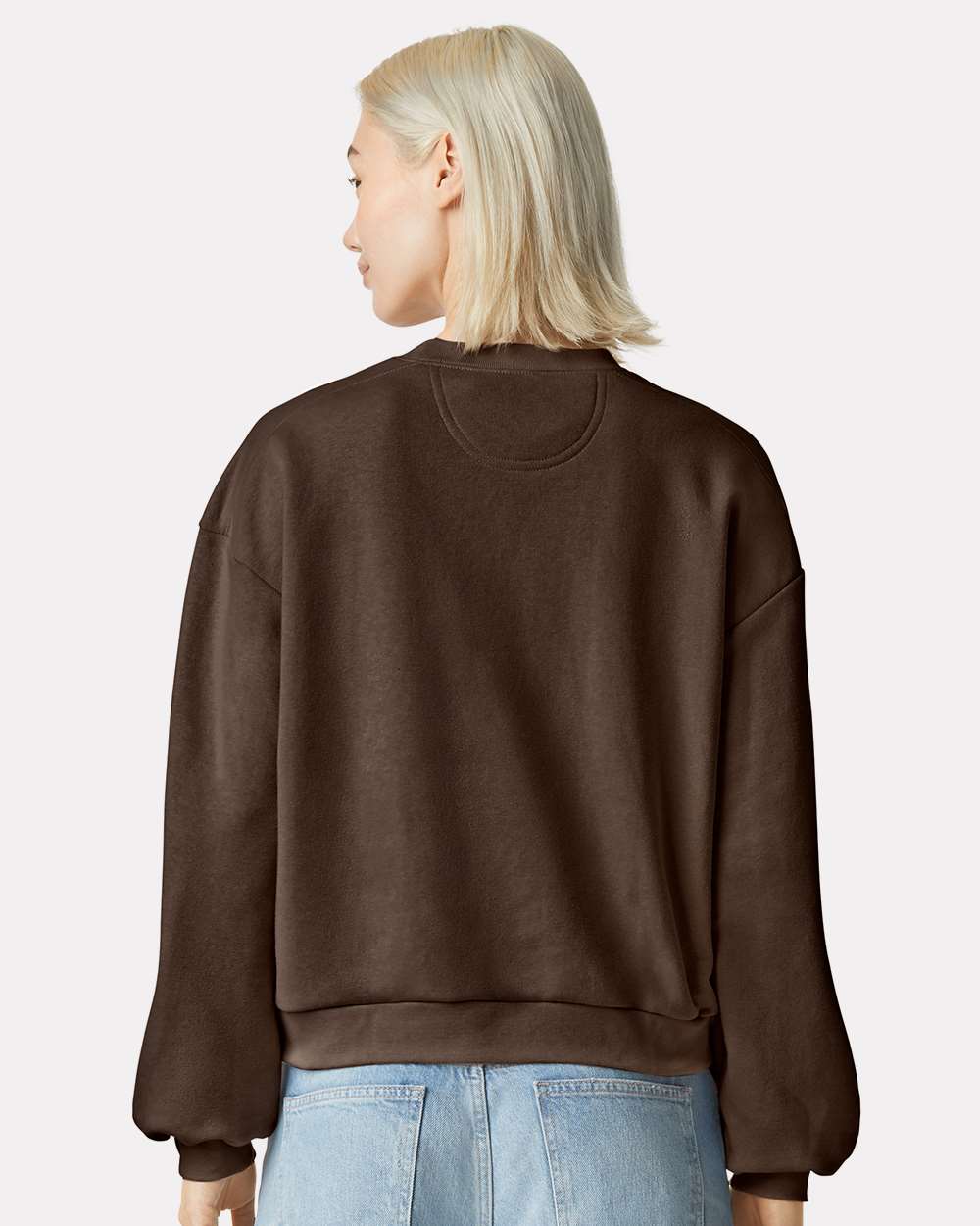 Women's ReFlex Fleece Crewneck Sweatshirt - OnModelBack - B02827553 - Brown