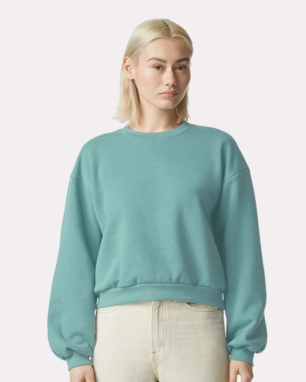 Women's ReFlex Fleece Crewneck Sweatshirt - OnModelFront - B02827253 - Arctic