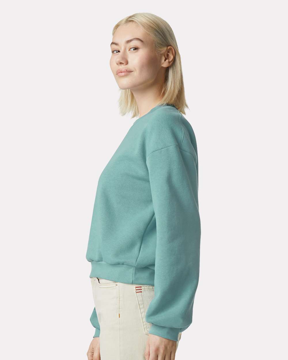 Women's ReFlex Fleece Crewneck Sweatshirt - OnModelSide - B02827253 - Arctic