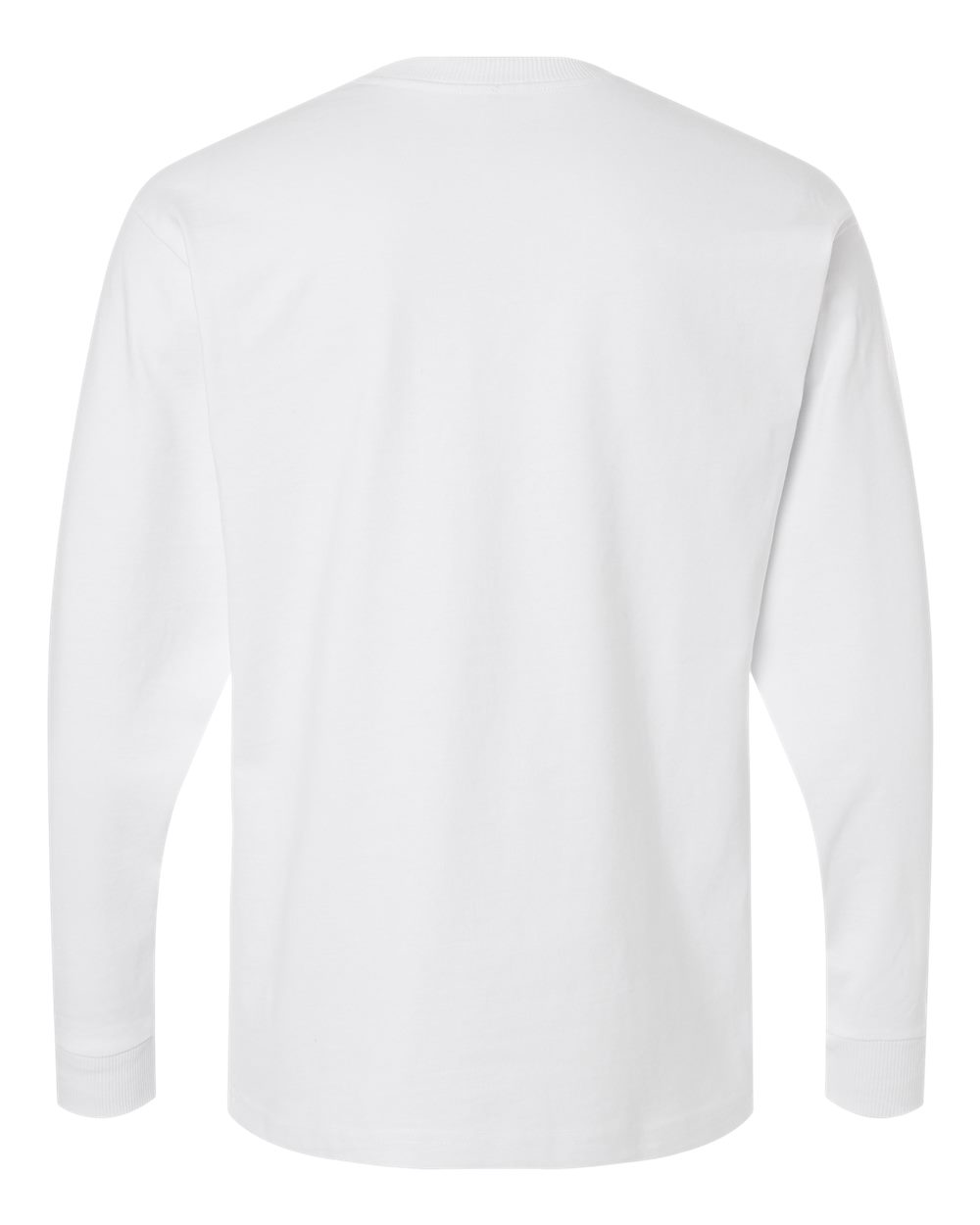 Super Heavyweight Long Sleeve Pocket Tee - Back - B03527003 - White