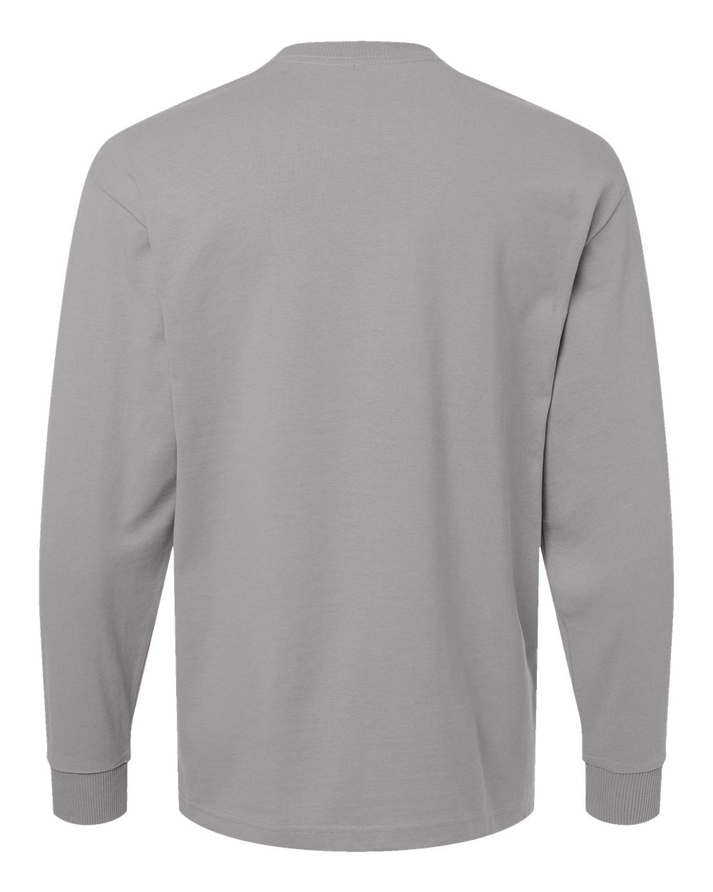 Super Heavyweight Long Sleeve Pocket Tee - Back - B03527593 - Gravel