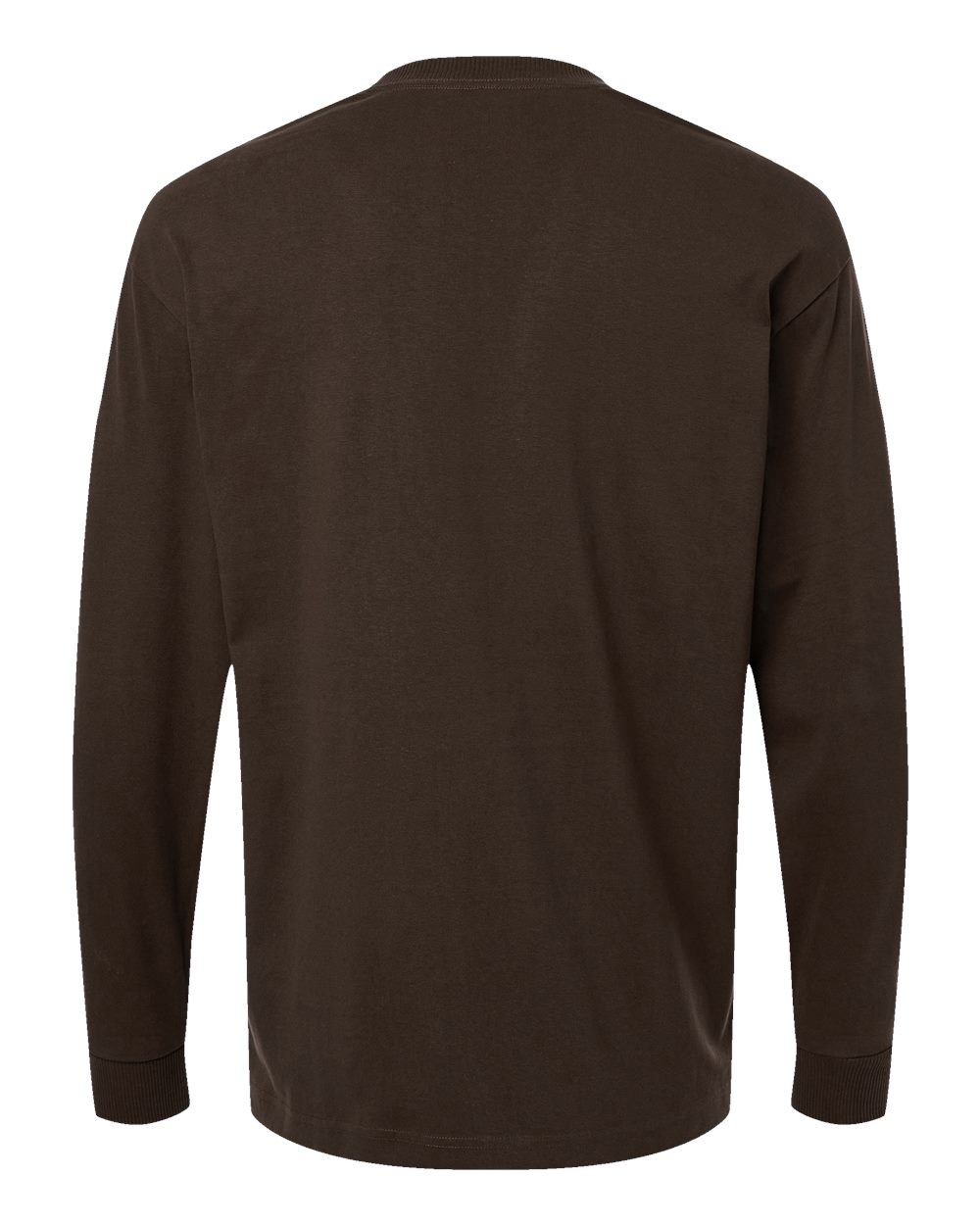 Super Heavyweight Long Sleeve Pocket Tee - Back - B03527603 - Brown