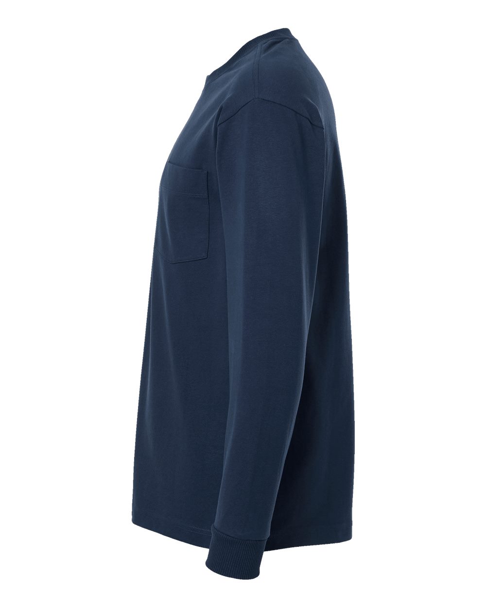 Super Heavyweight Long Sleeve Pocket Tee - DirectSide - B03527253 - Sea Blue