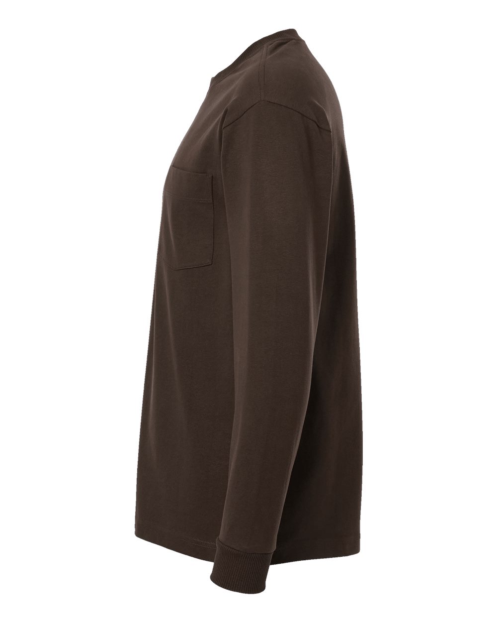 Super Heavyweight Long Sleeve Pocket Tee - DirectSide - B03527603 - Brown