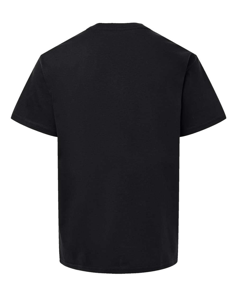 Youth Fine Jersey Tee - Back - B03727502 - Black