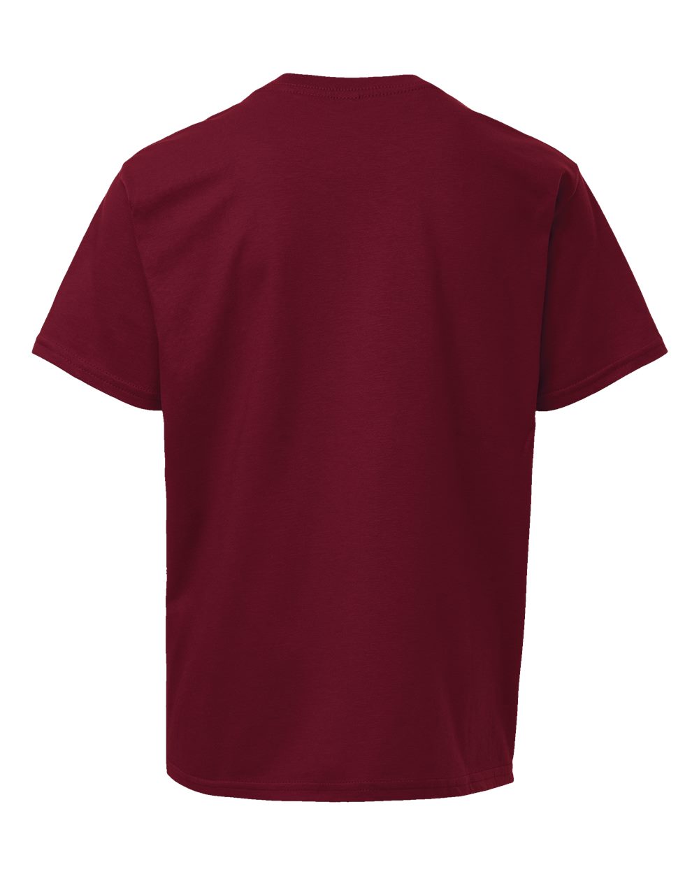 Youth Fine Jersey Tee - Back - B03727852 - Cranberry