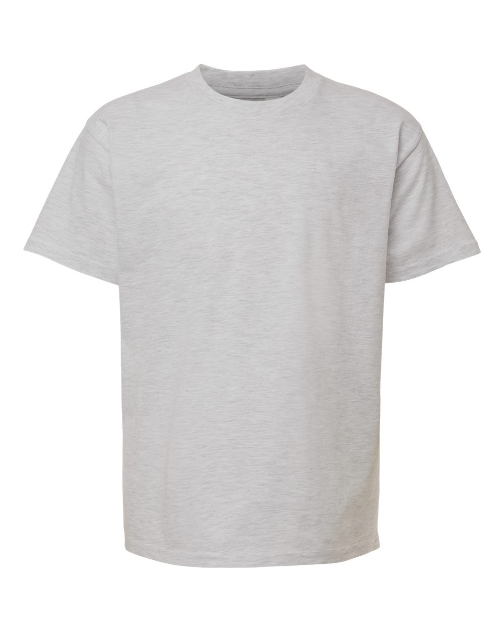 Youth Fine Jersey Tee - Front - B03727022 - Ash Grey
