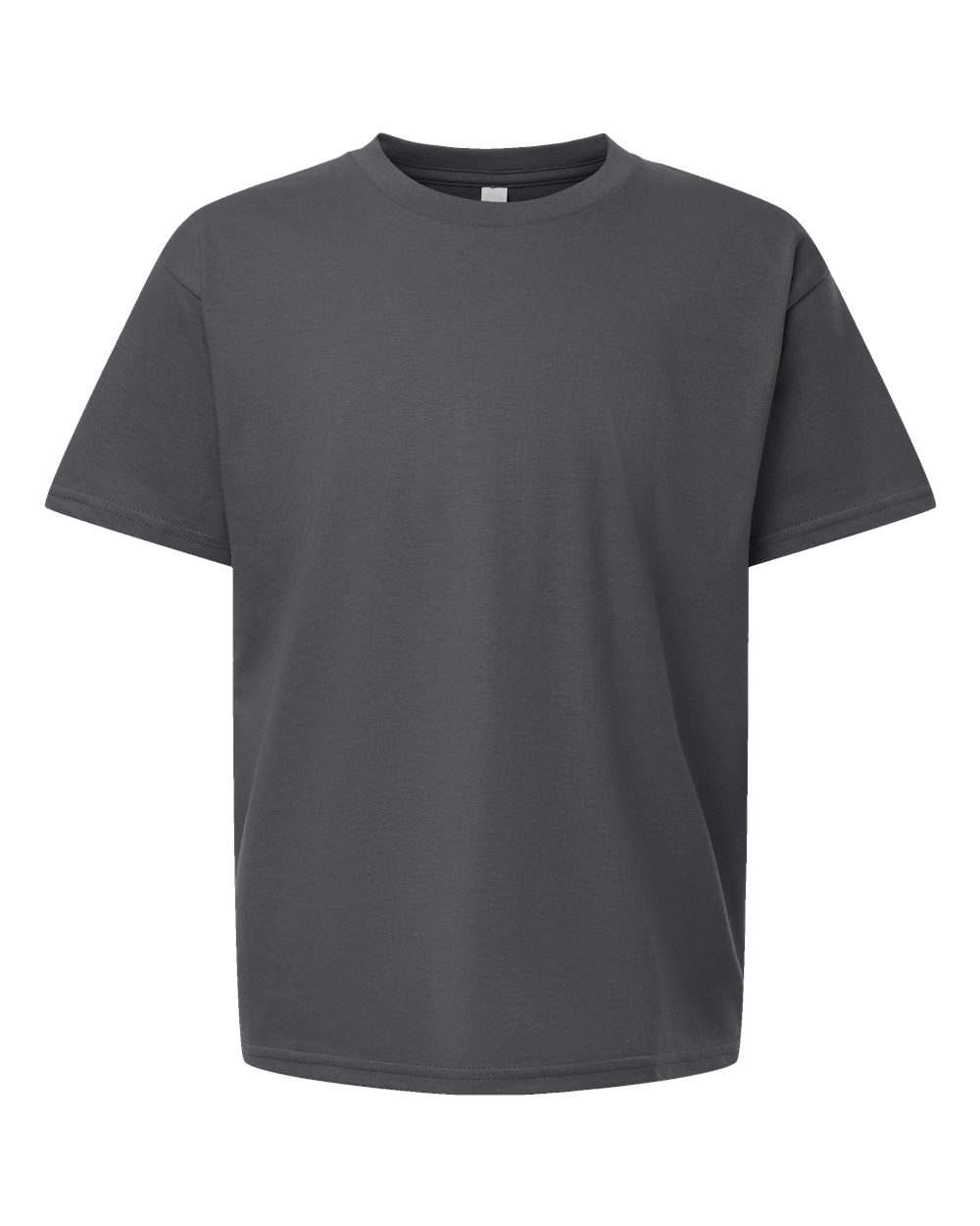 Youth Fine Jersey Tee - Front - B03727092 - Asphalt