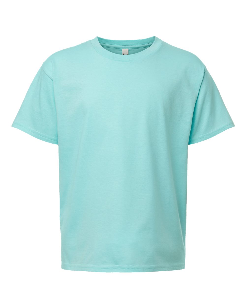 Youth Fine Jersey Tee - Front - B03727172 - Celadon