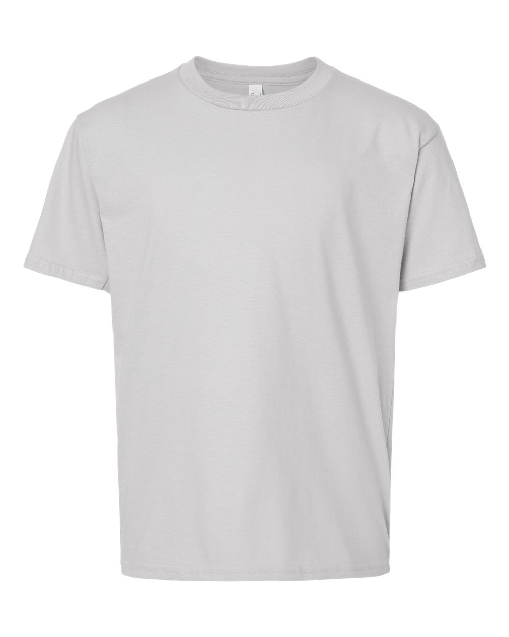 Youth Fine Jersey Tee - Front - B03727352 - New Silver