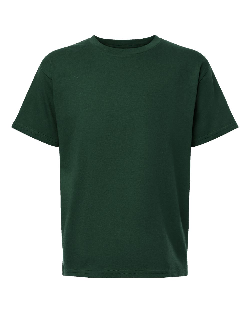 Youth Fine Jersey Tee - Front - B03727542 - Forest