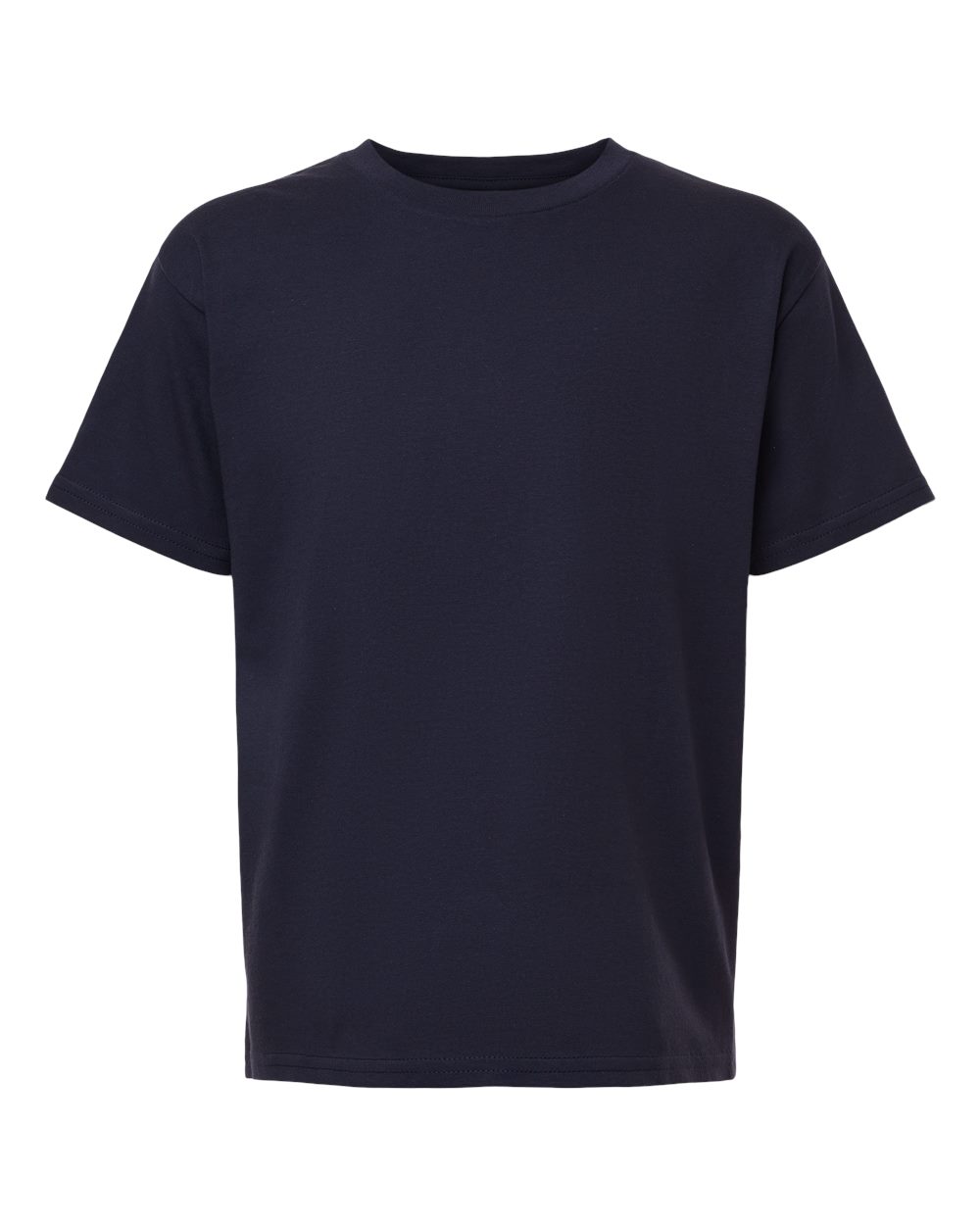 Youth Fine Jersey Tee - Front - B03727652 - Navy