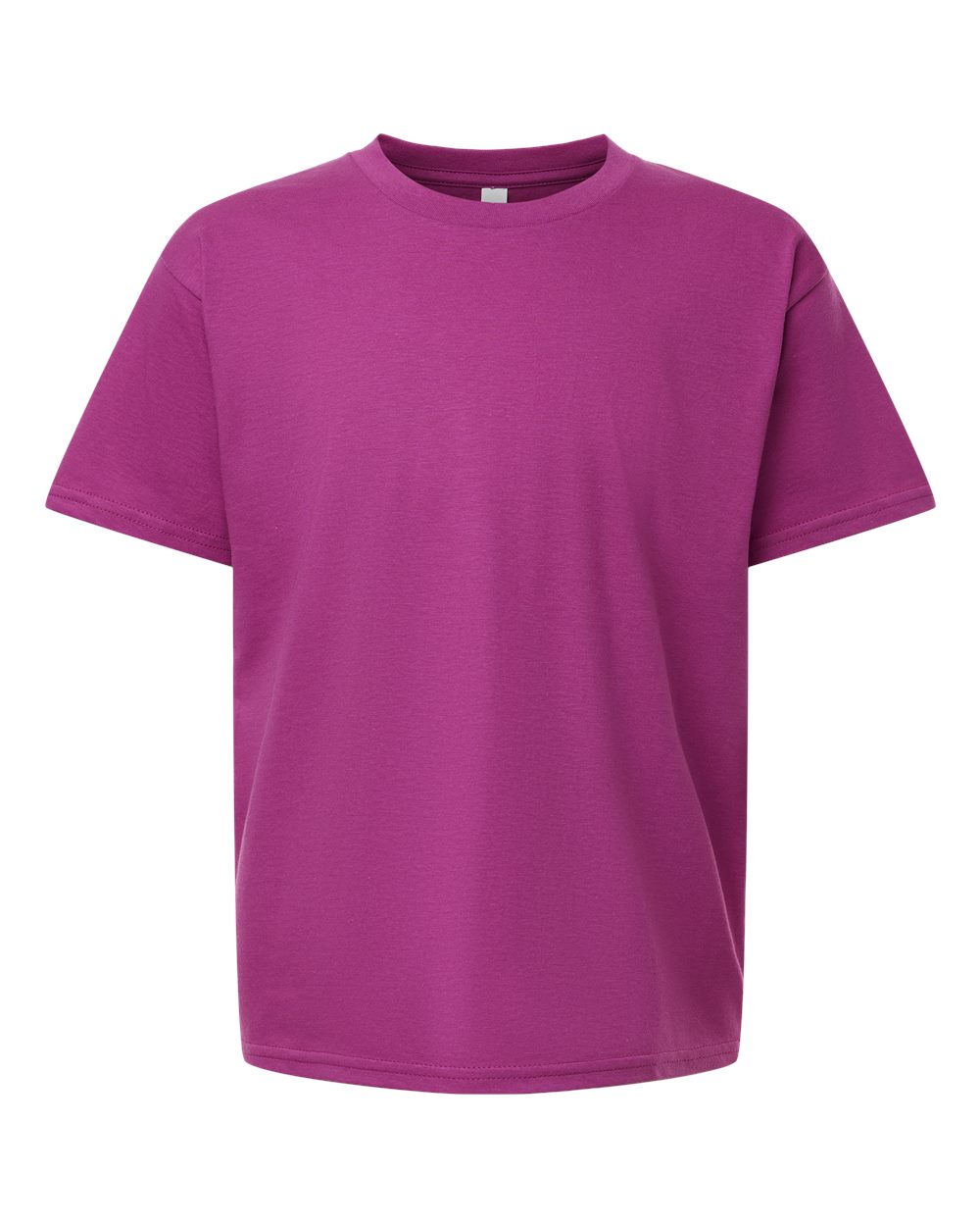 Youth Fine Jersey Tee - Front - B03727962 - Super Pink