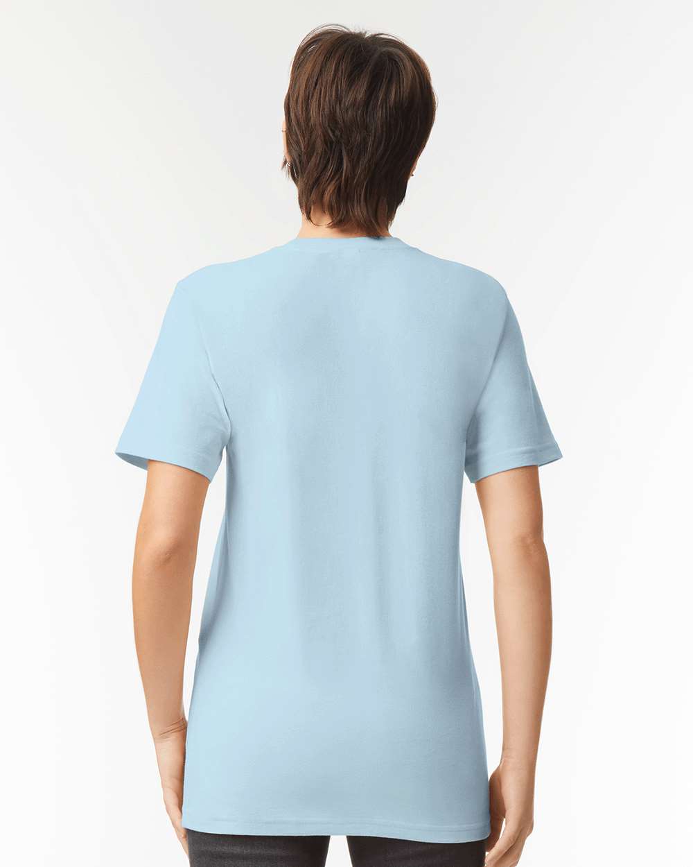 Fine Jersey Tee - OnModelBack - B00127203 - Powder Blue