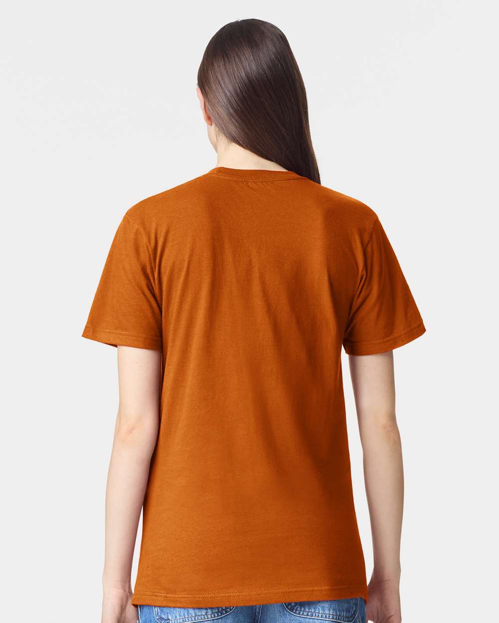 Fine Jersey Tee - OnModelBack - B00127223 - Rust