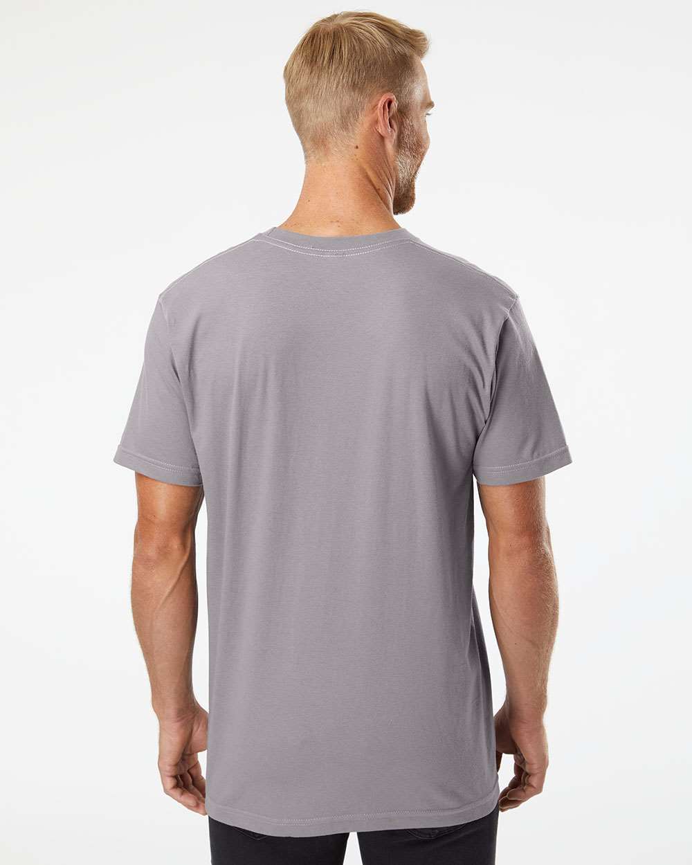 Fine Jersey Tee - OnModelBack - B00127633 - Slate