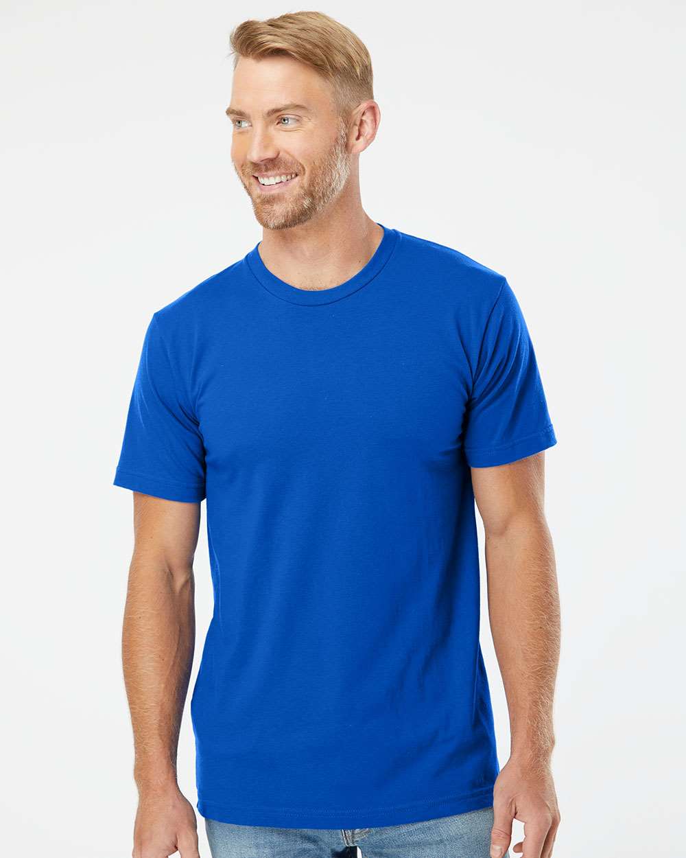 Fine Jersey Tee - OnModelFront - B00127752 - Royal Blue