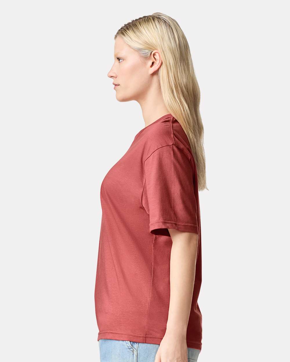 Fine Jersey Tee - OnModelSide - B00127013 - Canyon