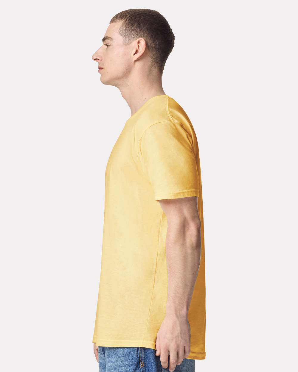 Fine Jersey Tee - OnModelSide - B00127193 - Panna Cotta